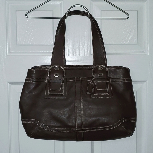 Coach Soho Brown Leather Shoulder Bag - Picture 16 of 16